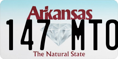AR license plate 147MTO
