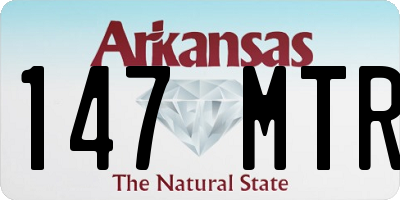 AR license plate 147MTR