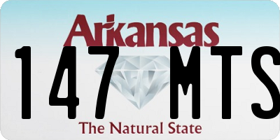 AR license plate 147MTS