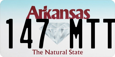AR license plate 147MTT