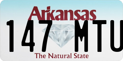 AR license plate 147MTU