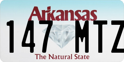 AR license plate 147MTZ