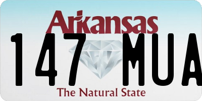 AR license plate 147MUA