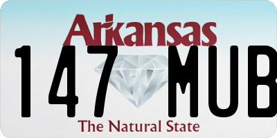 AR license plate 147MUB