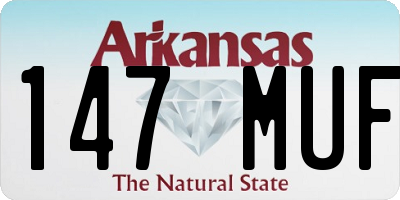 AR license plate 147MUF