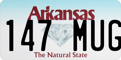 AR license plate 147MUG