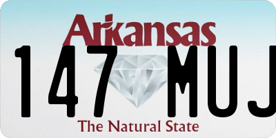 AR license plate 147MUJ
