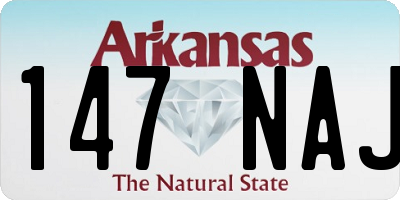 AR license plate 147NAJ