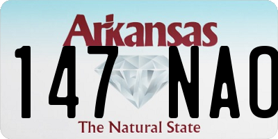 AR license plate 147NAO