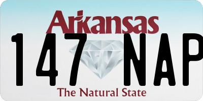 AR license plate 147NAP