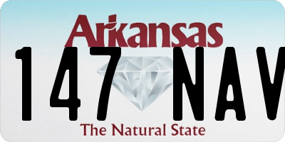 AR license plate 147NAV