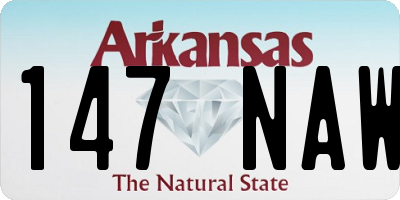 AR license plate 147NAW