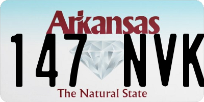 AR license plate 147NVK