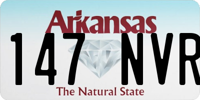 AR license plate 147NVR