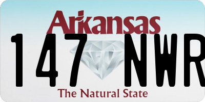 AR license plate 147NWR