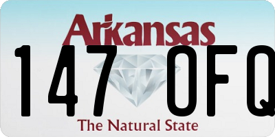 AR license plate 147OFQ