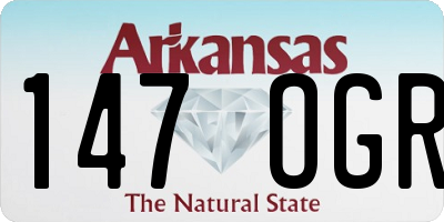 AR license plate 147OGR