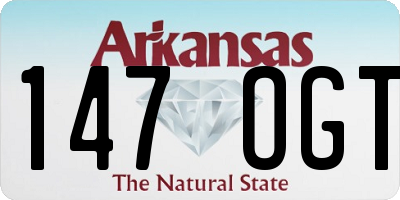 AR license plate 147OGT