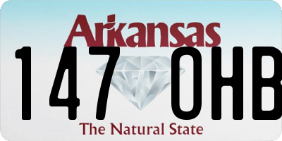 AR license plate 147OHB