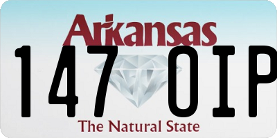 AR license plate 147OIP