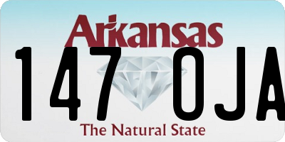 AR license plate 147OJA