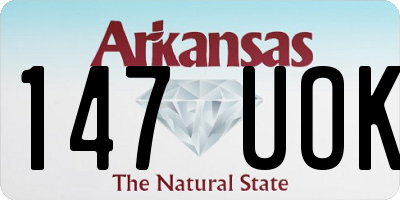 AR license plate 147UOK