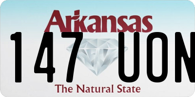 AR license plate 147UON