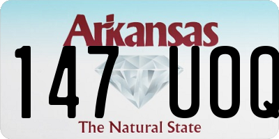 AR license plate 147UOQ