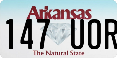 AR license plate 147UOR