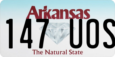 AR license plate 147UOS
