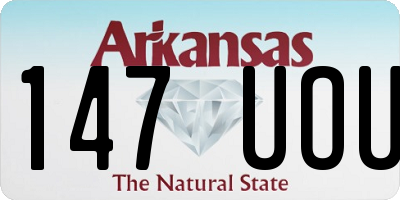 AR license plate 147UOU