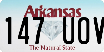 AR license plate 147UOV