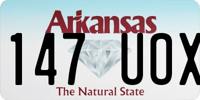 AR license plate 147UOX
