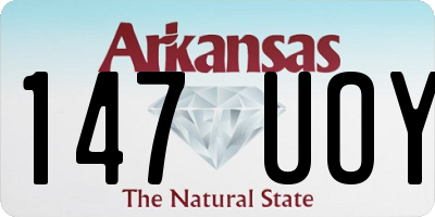 AR license plate 147UOY