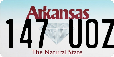 AR license plate 147UOZ