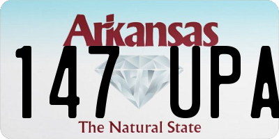 AR license plate 147UPA
