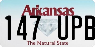 AR license plate 147UPB