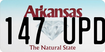 AR license plate 147UPD