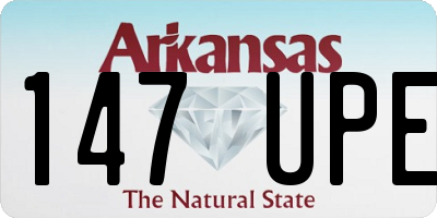 AR license plate 147UPE