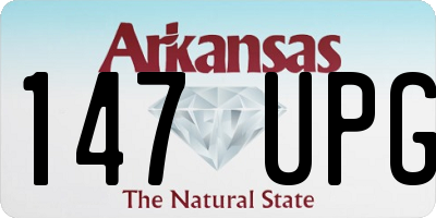 AR license plate 147UPG