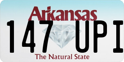 AR license plate 147UPI