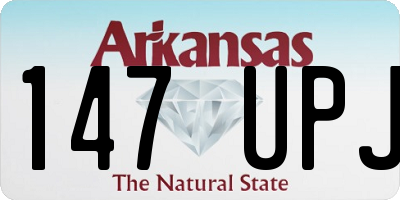 AR license plate 147UPJ