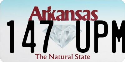 AR license plate 147UPM