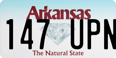 AR license plate 147UPN