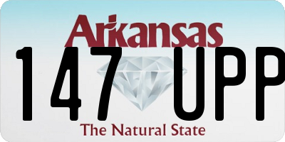 AR license plate 147UPP
