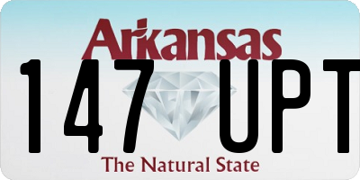 AR license plate 147UPT