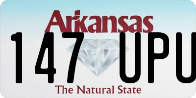 AR license plate 147UPU