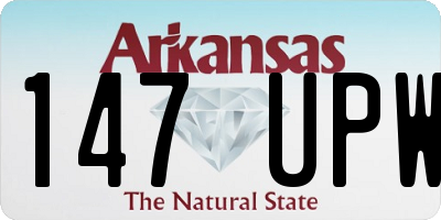 AR license plate 147UPW