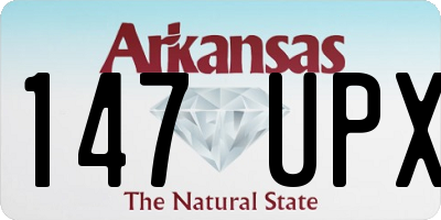 AR license plate 147UPX