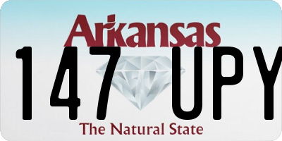 AR license plate 147UPY